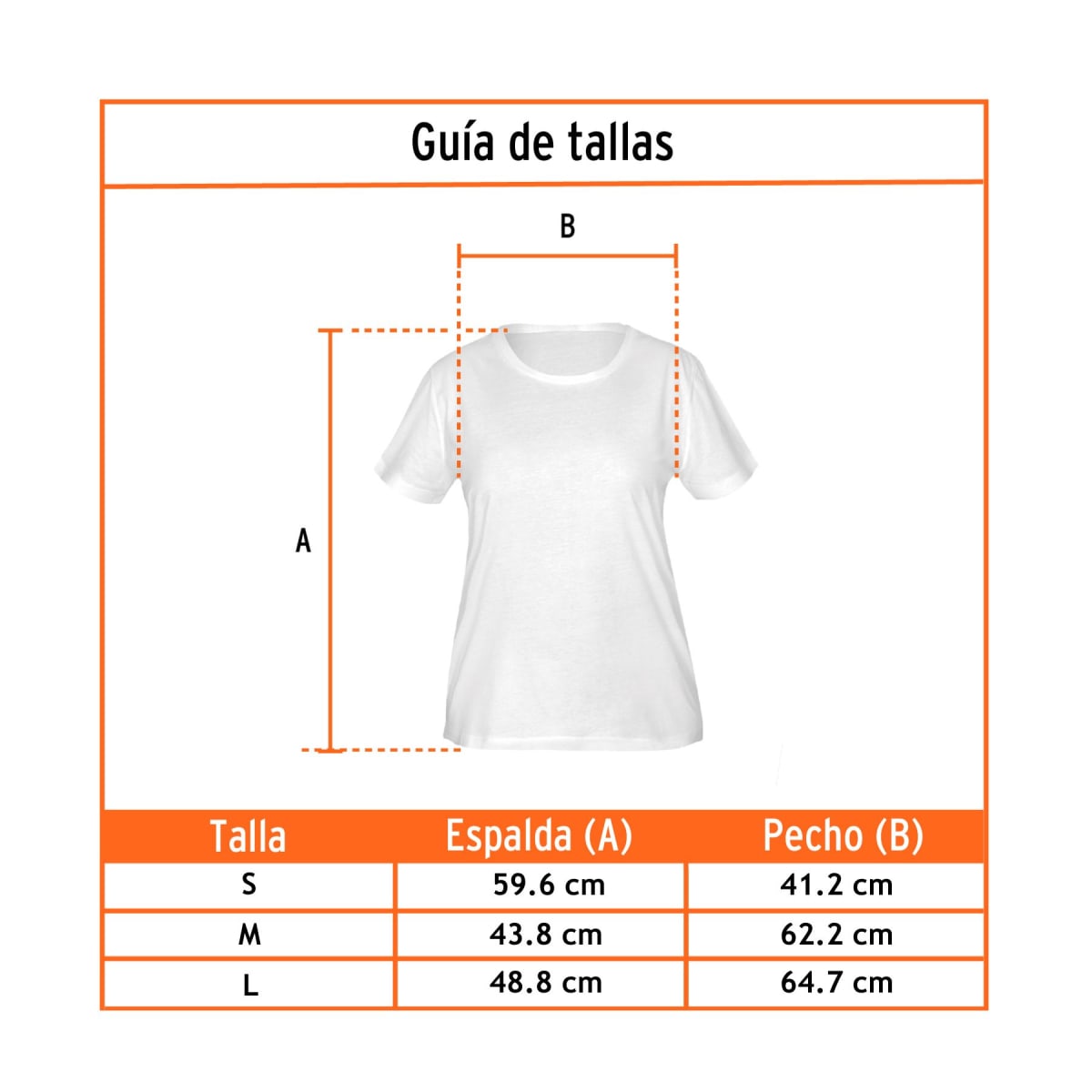 Polo color blanco, para dama Truper4