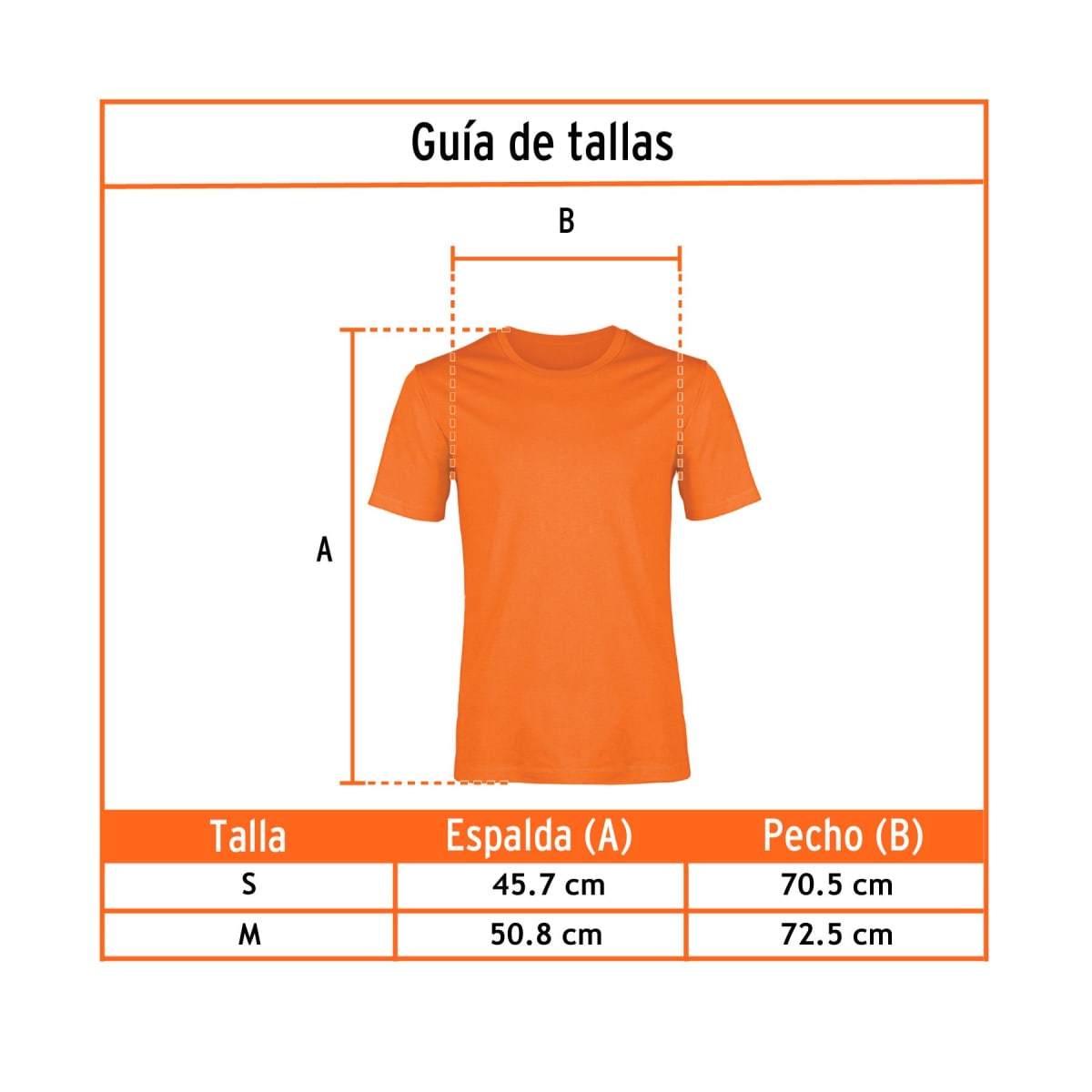 Polo color naranja, para caballero Truper4