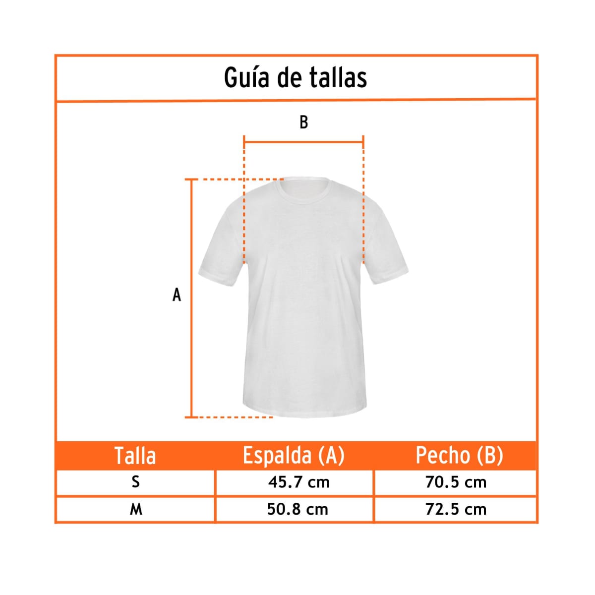 Polo color blanco, para caballero Truper4