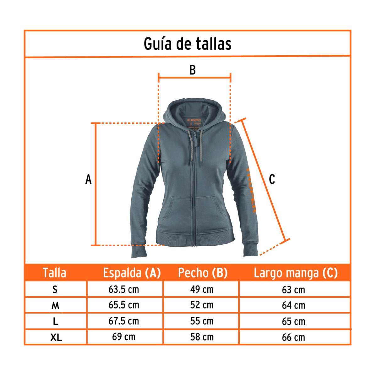 Polera gris para dama, Truper4