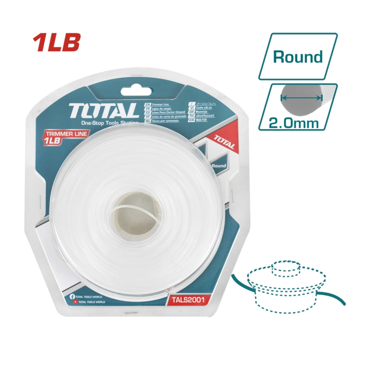 Linea para Guadaña 2.0mm Total3