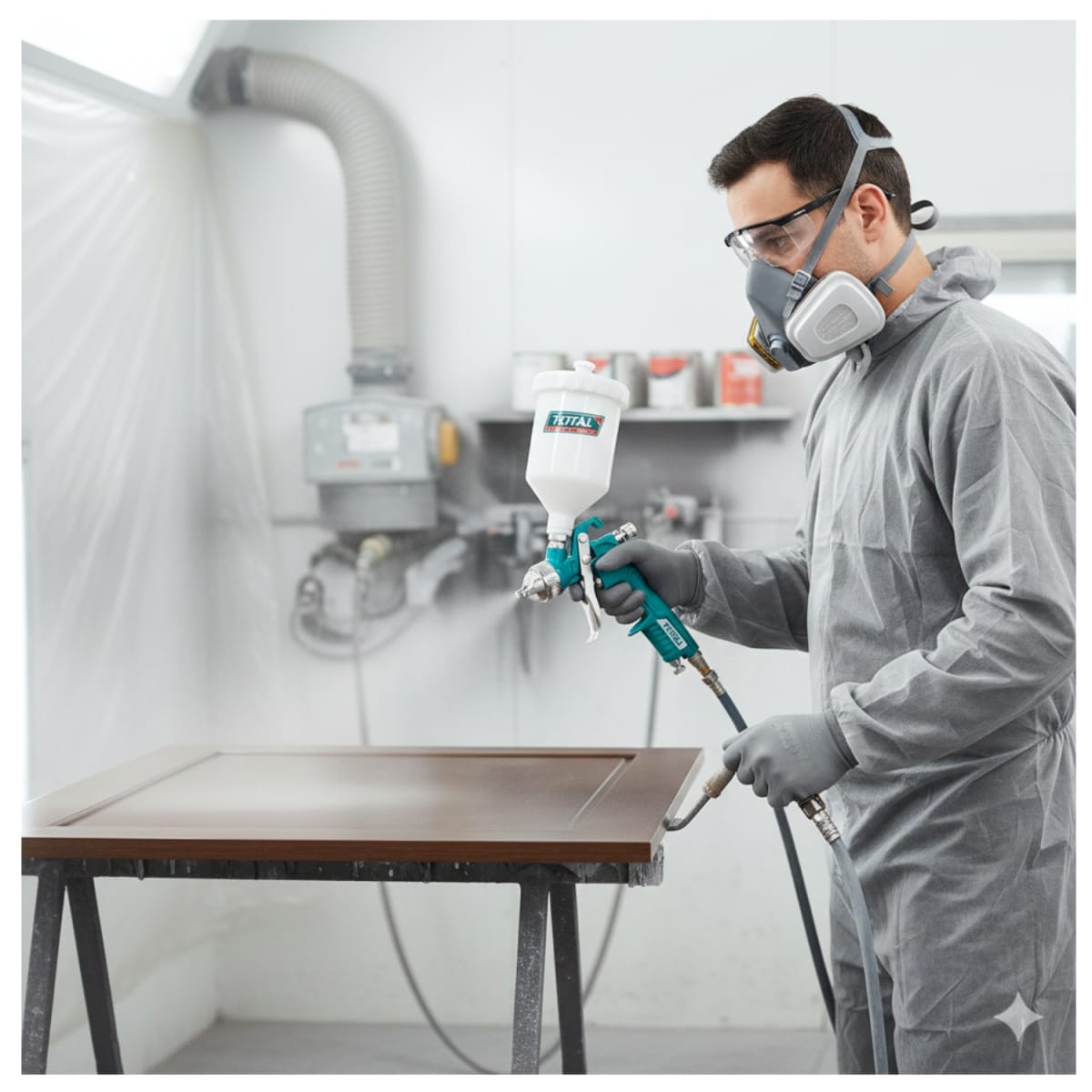 Aerógrafo de Gravedad HVLP 600cc 1.4mm Total3