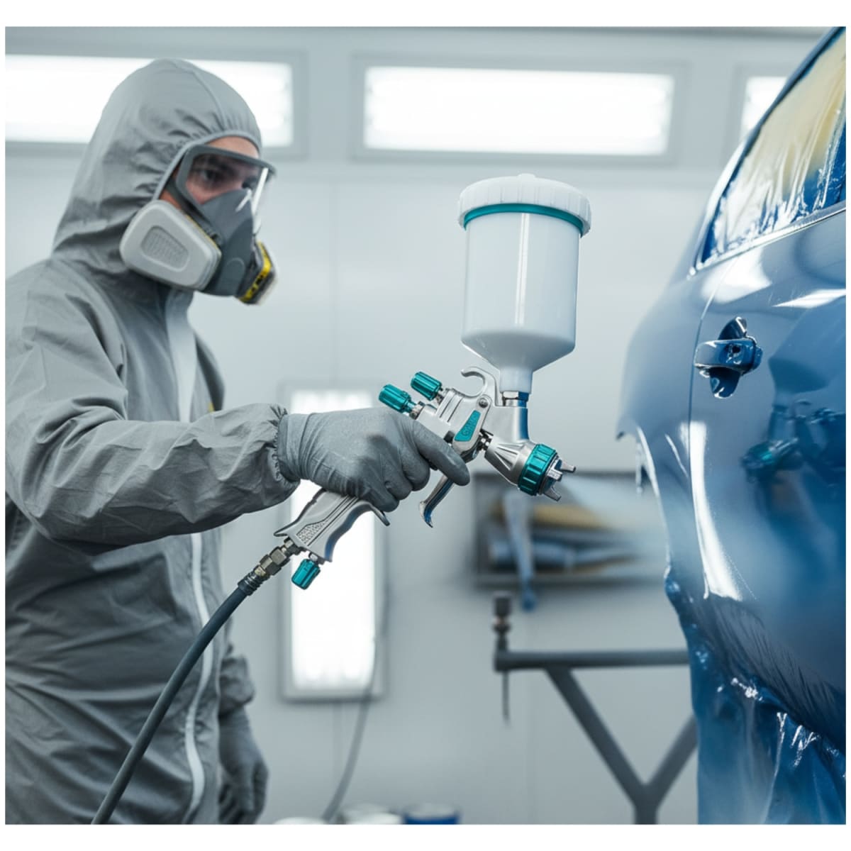 Aerografo de Gravedad 600cc 1.3mm Industrial Total3