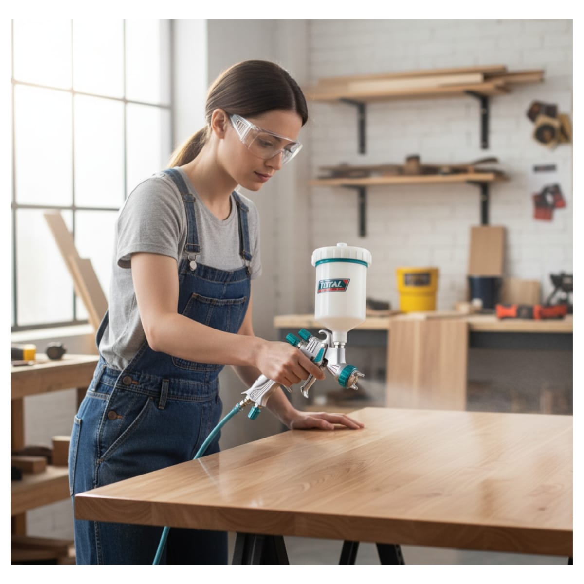 Aerografo de Gravedad 600cc 1.3mm Industrial Total4