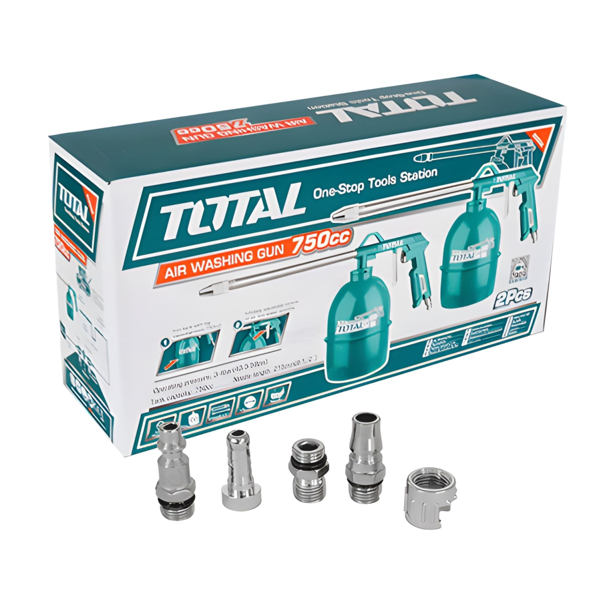 Pistola Pulverizadora Neumática 215mm x 2pcs Total2