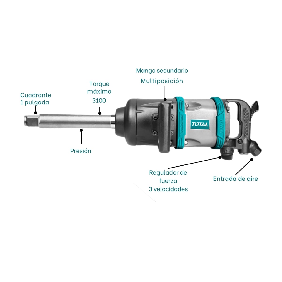 Llave de impacto neumática 1