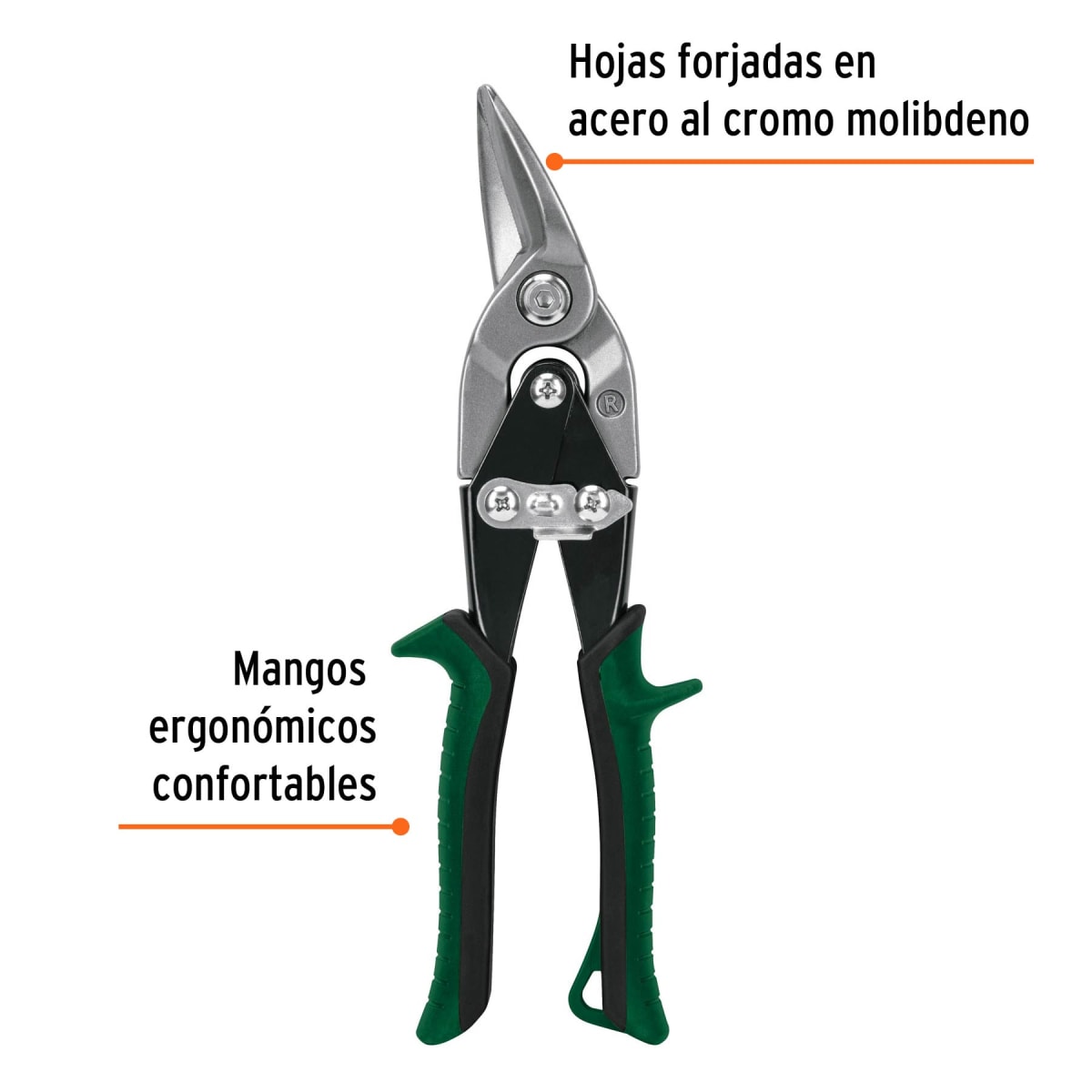 Tijera de aviación 9 1/2´´ corte derecho, Truper2