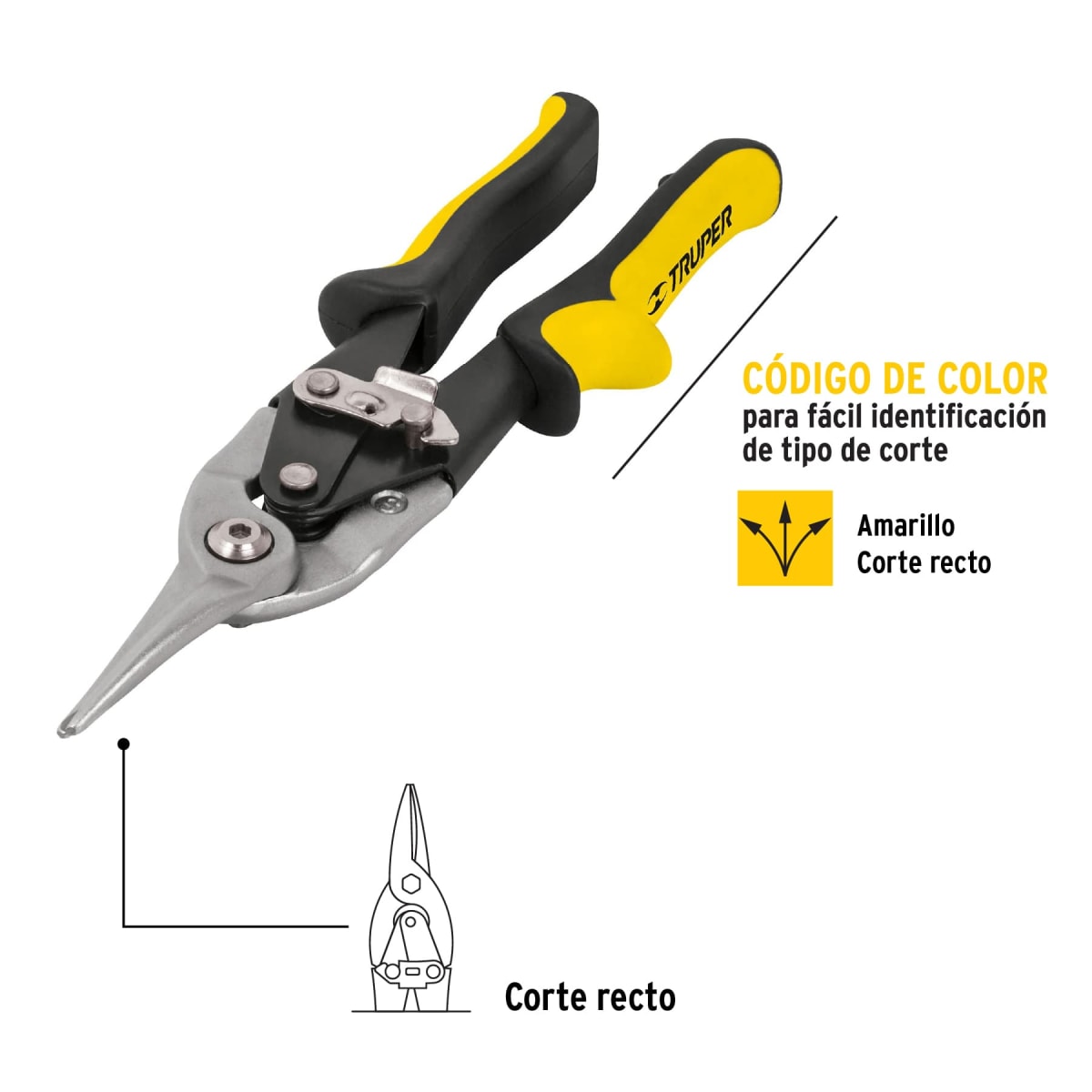 Tijera de aviación 9 1/2´´ corte recto Truper2