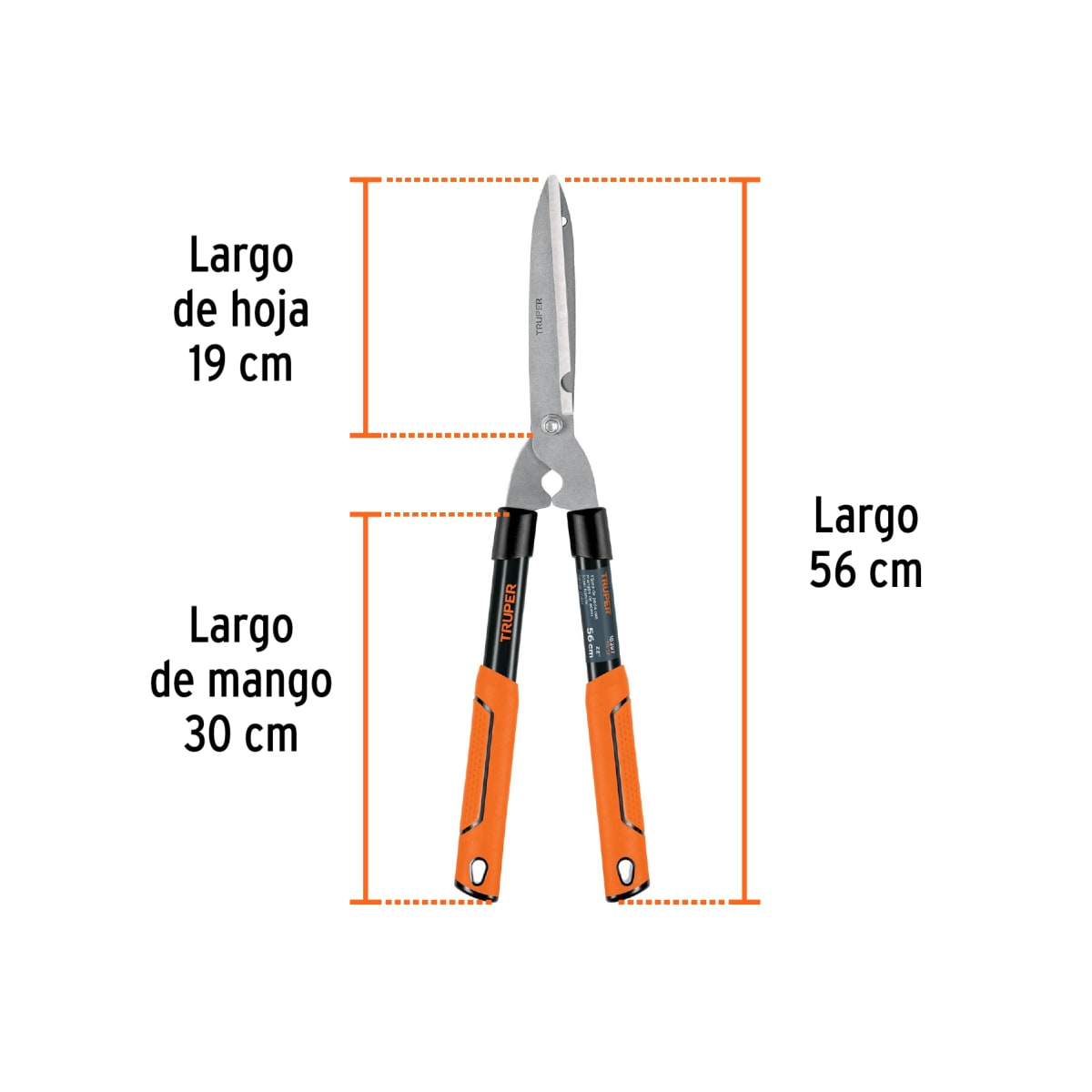Tijera para poda 56 cm ligera, mangos tubulares, Truper3