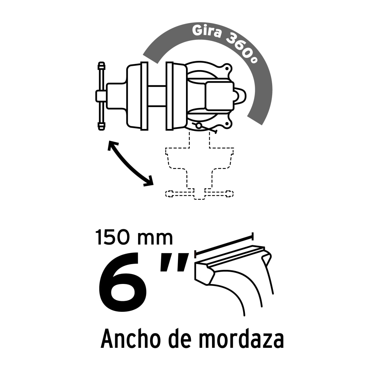 Tornillo de Banco 6