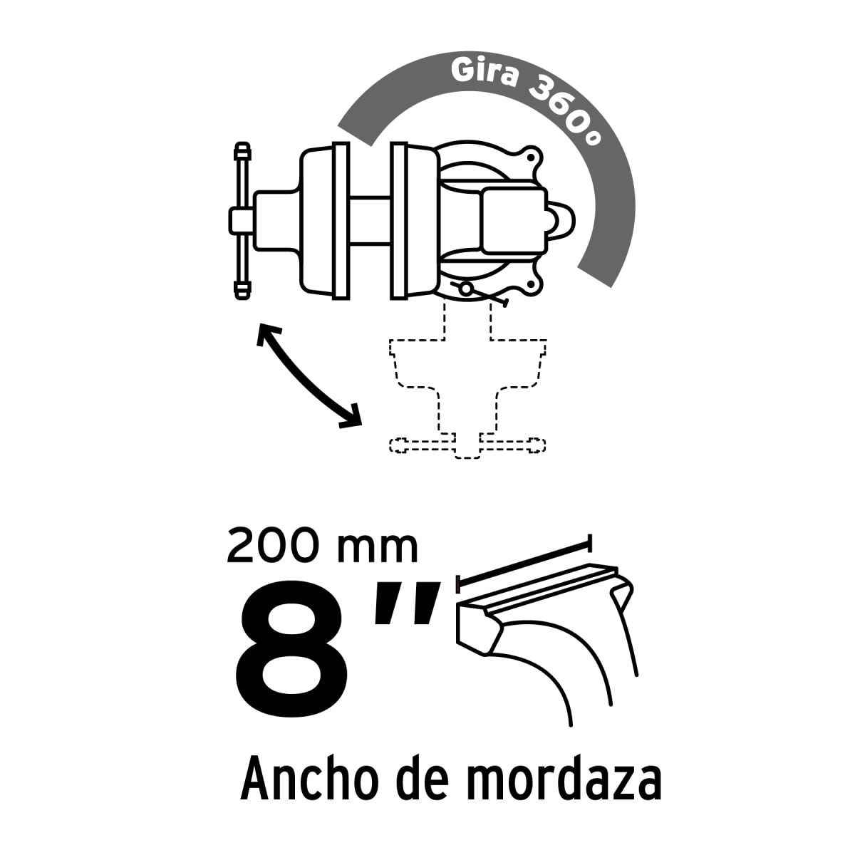 Tornillo de Banco 8
