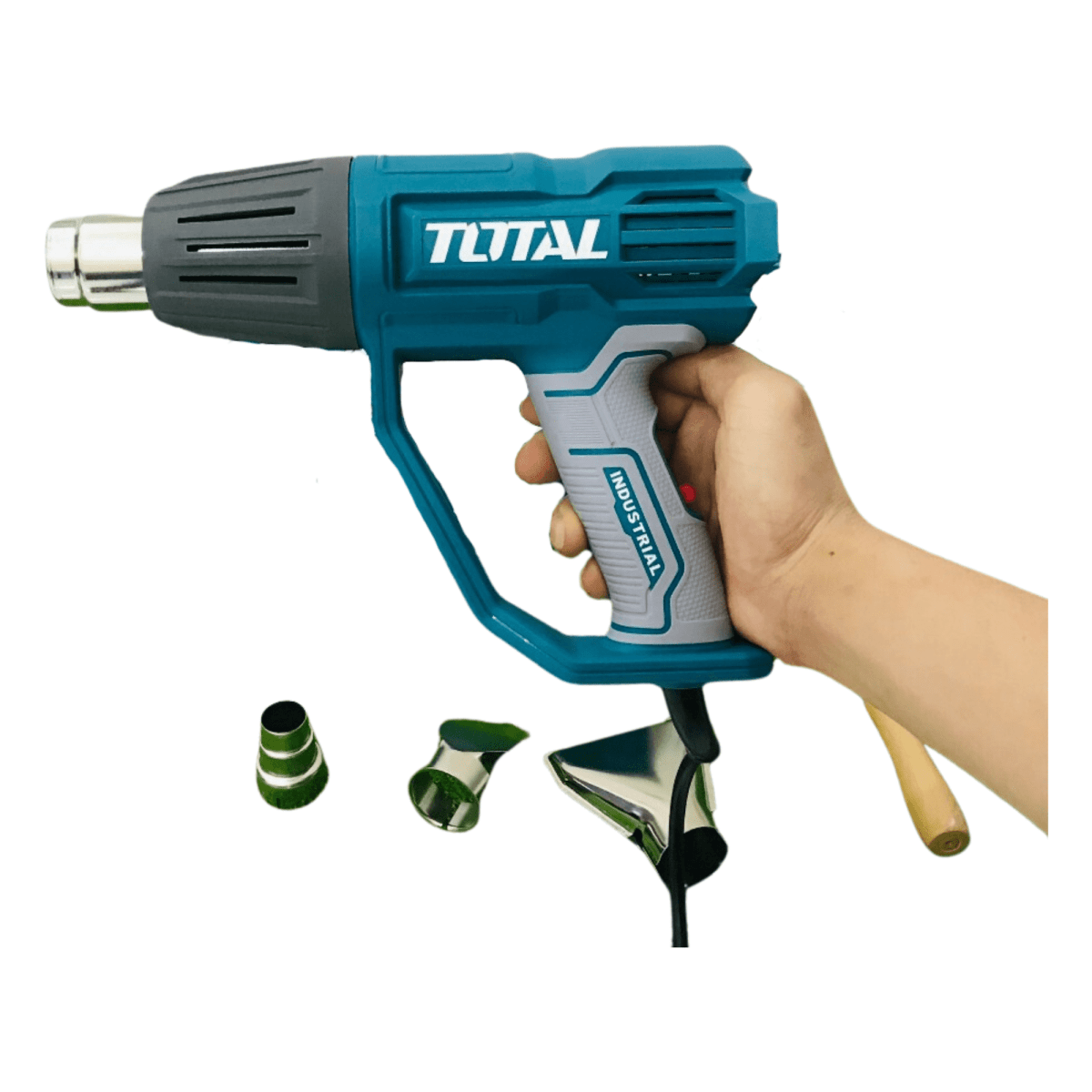 Pistola de calor graduable 2000w con accesorios Total4