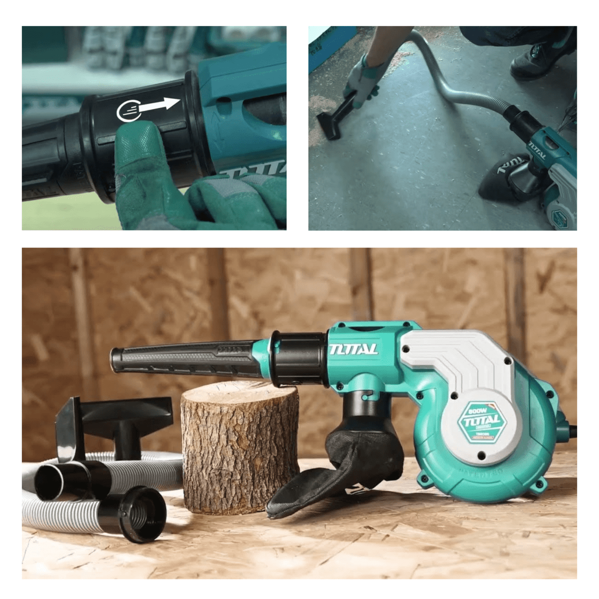 Sopladora aspiradora 800w industrial Total4