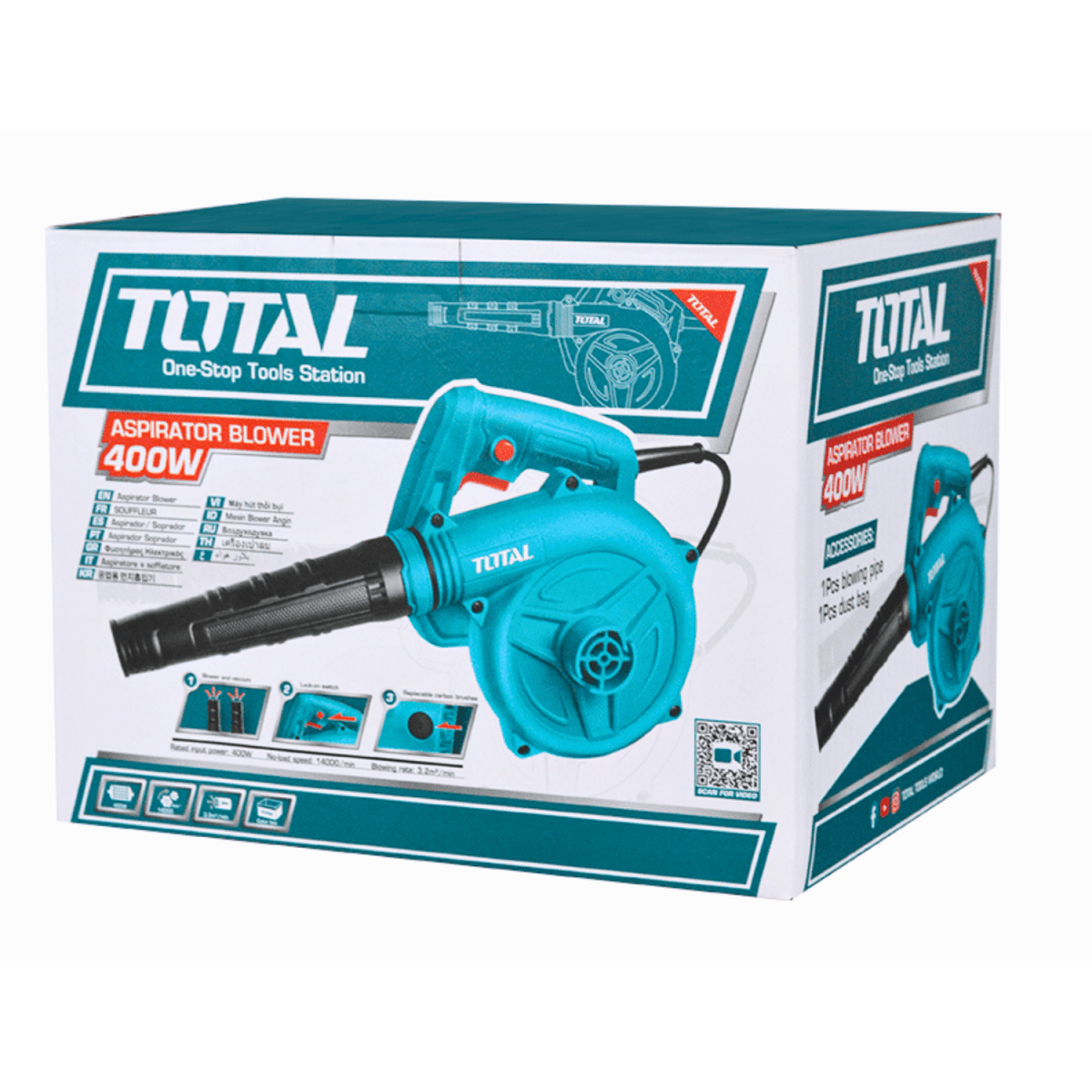 Sopladora Aspiradora 400w Industrial Total5