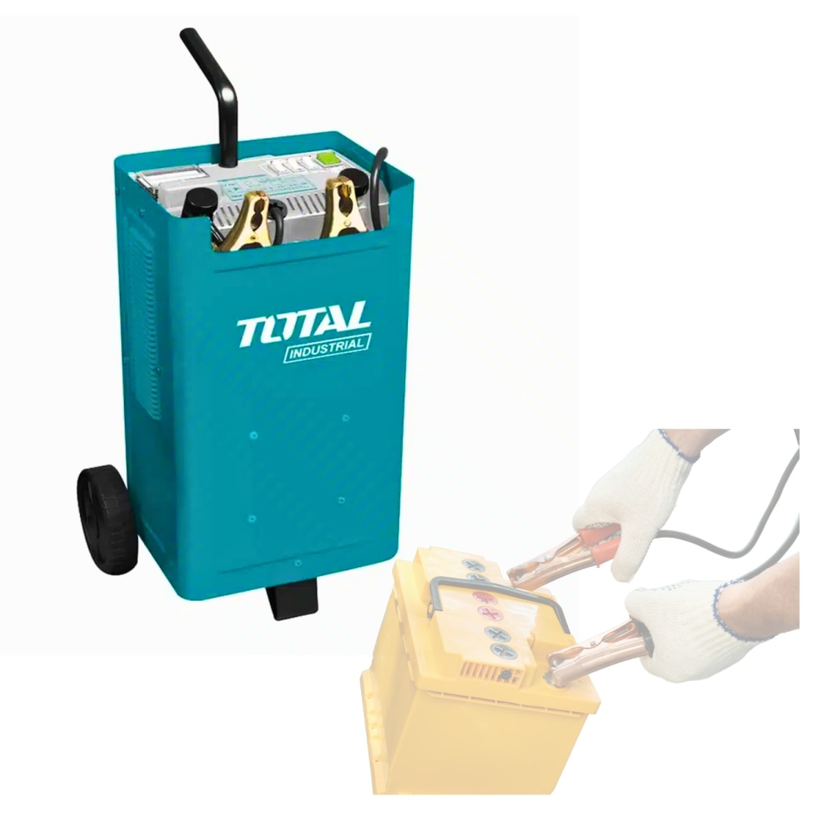 Cargador de bateria 300A industrial Total3