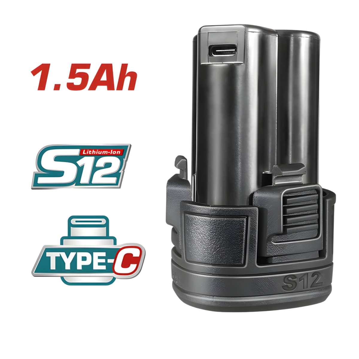 Batería Li-On 1-5ah 12v tipo C Total2