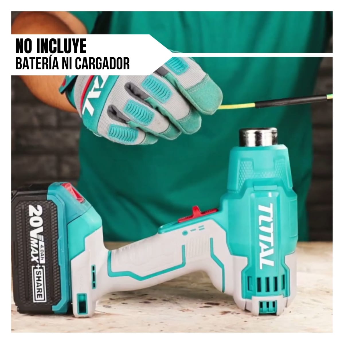 Pistola de calor 20v Total5