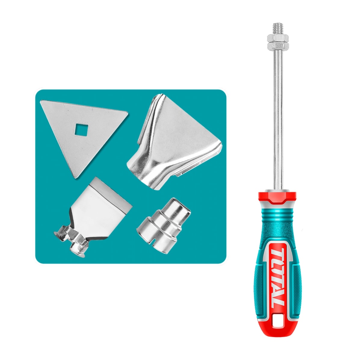 Pistola de Calor solo cabezal 300°-550° 20v Total4