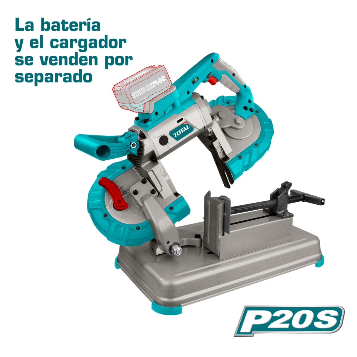 Sierra cinta inalambrica 20v sin bateria Total2