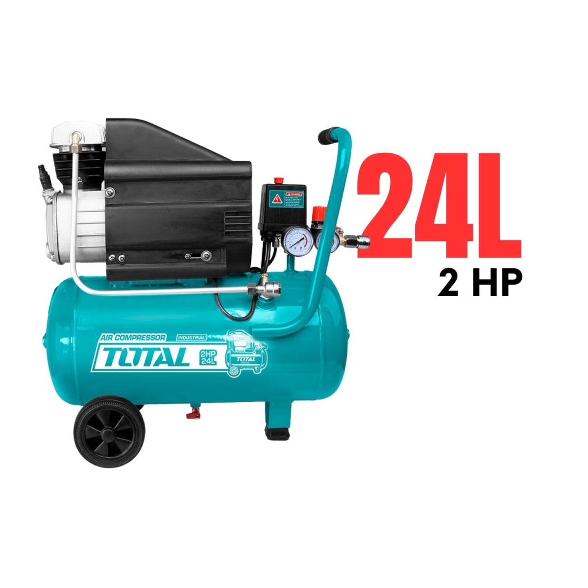 Compresora de aire 24 litros 2 HP Total2