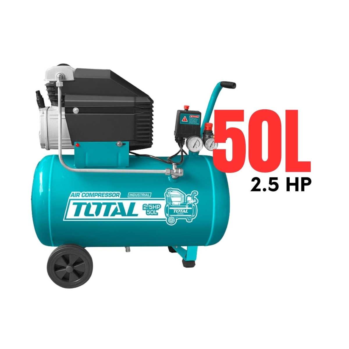 Compresora de aire 50 litros 2.5 HP Total2