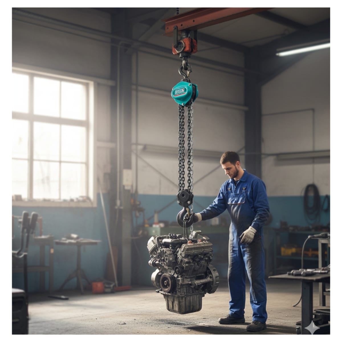 Tecle Pesado 3 tonelada 3 metros Doble Cadena Total3