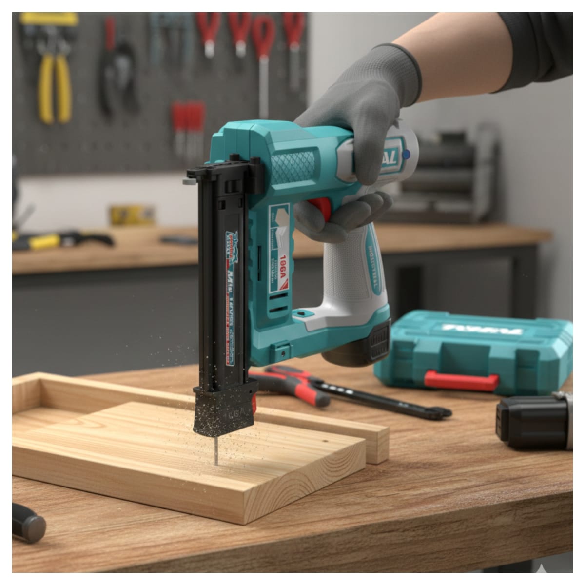 Clavadora Inalambrico 16v F15-F35 + 2 baterias y cargador Total5