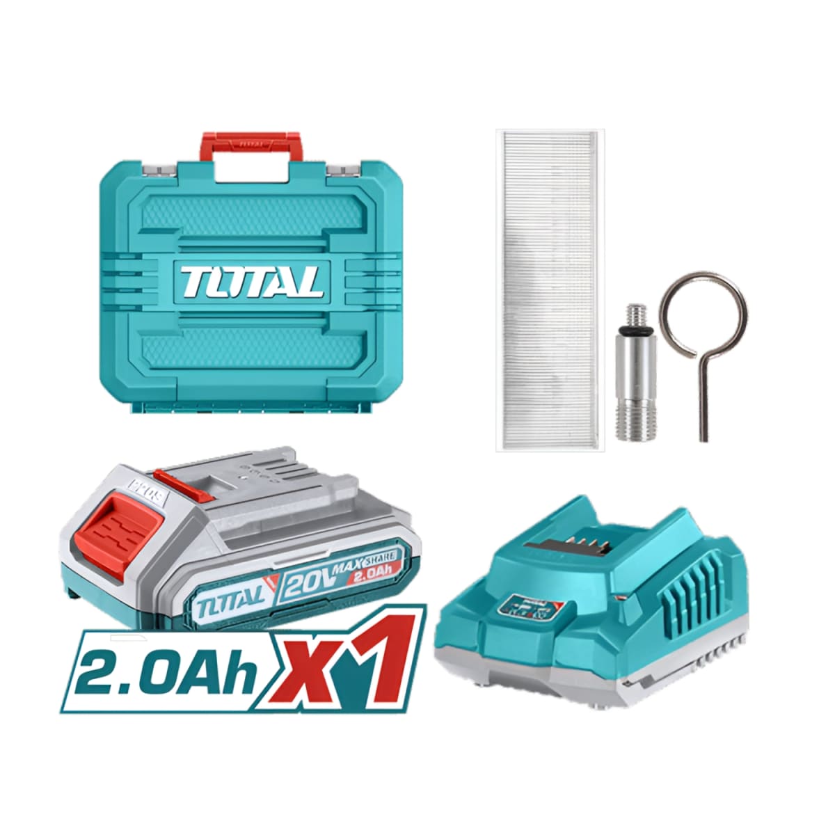 Clavadora Inalámbrica 20v 15mm-35mm + 1 batería y Cargador Total3