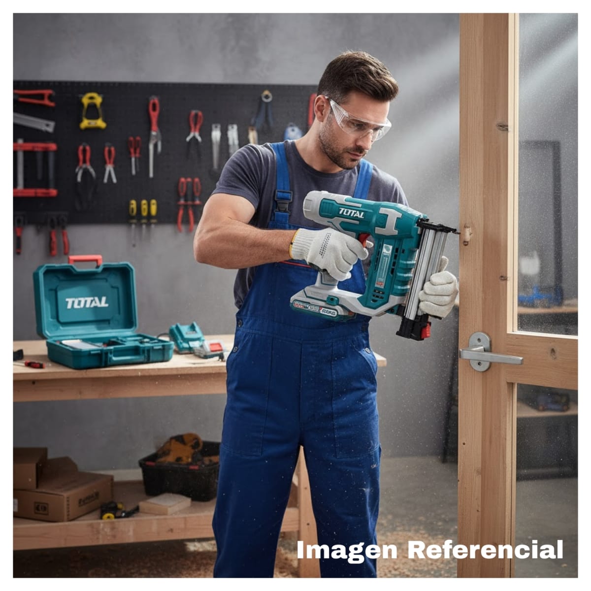 Clavadora Inalámbrica 20v 15mm-35mm + 1 batería y Cargador Total4