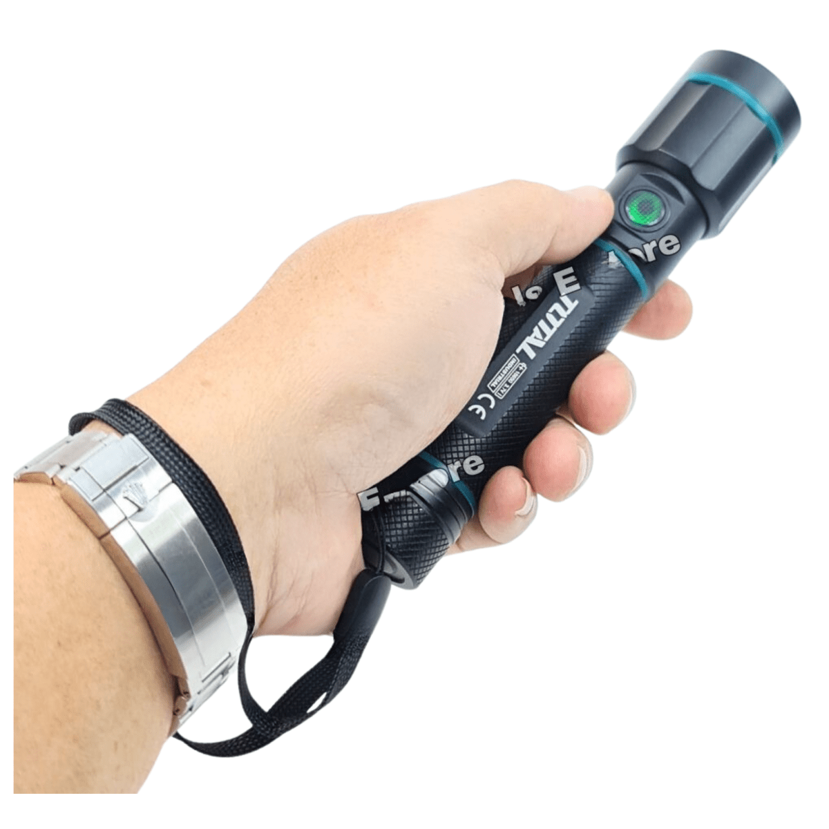 Linterna de mano de aluminio 450 lm Total3