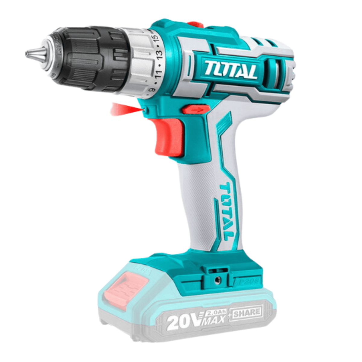 Combo Rotomartillo + taladro atornillador 20v Total2