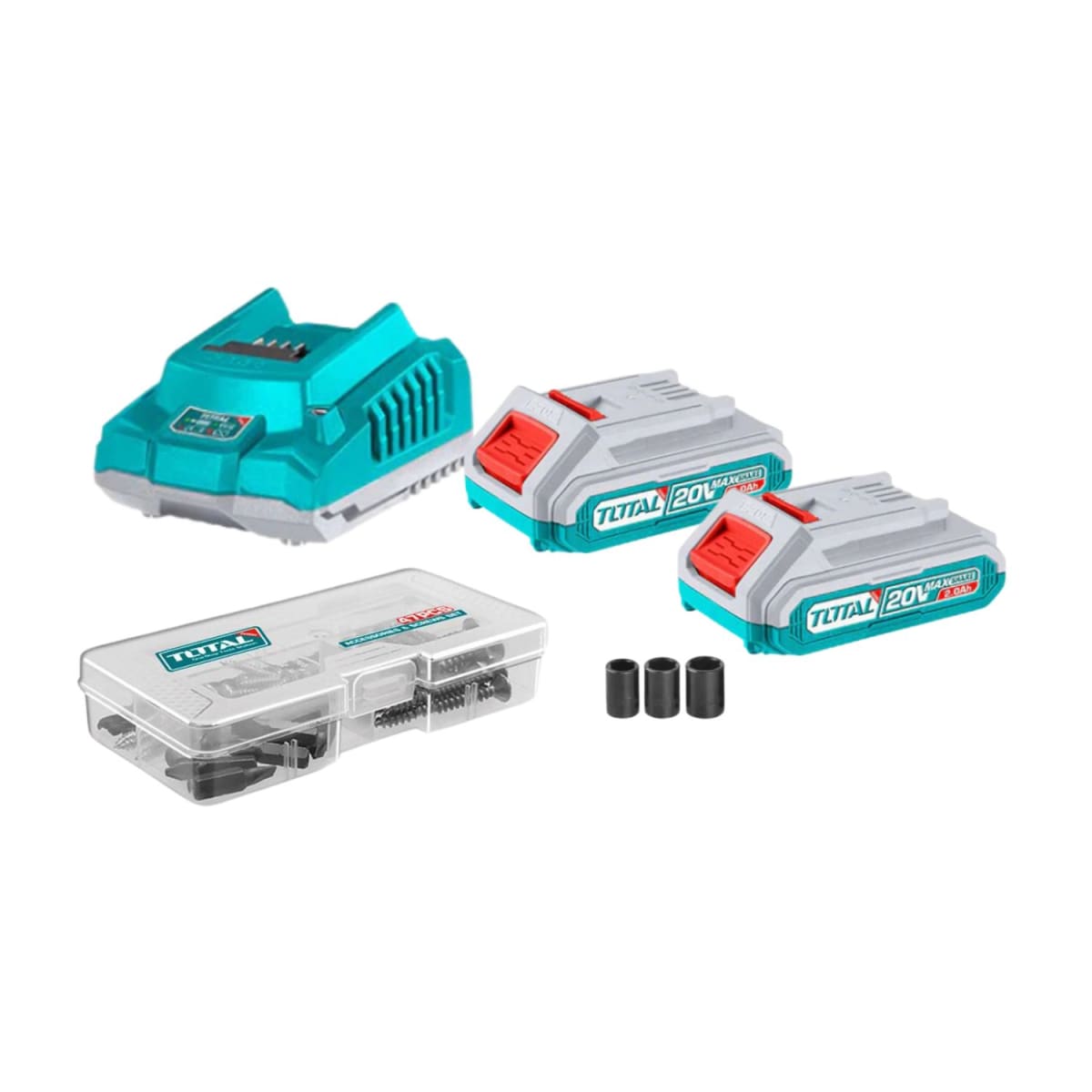 Taladro 52nm + llave de impacto 400nm Total4