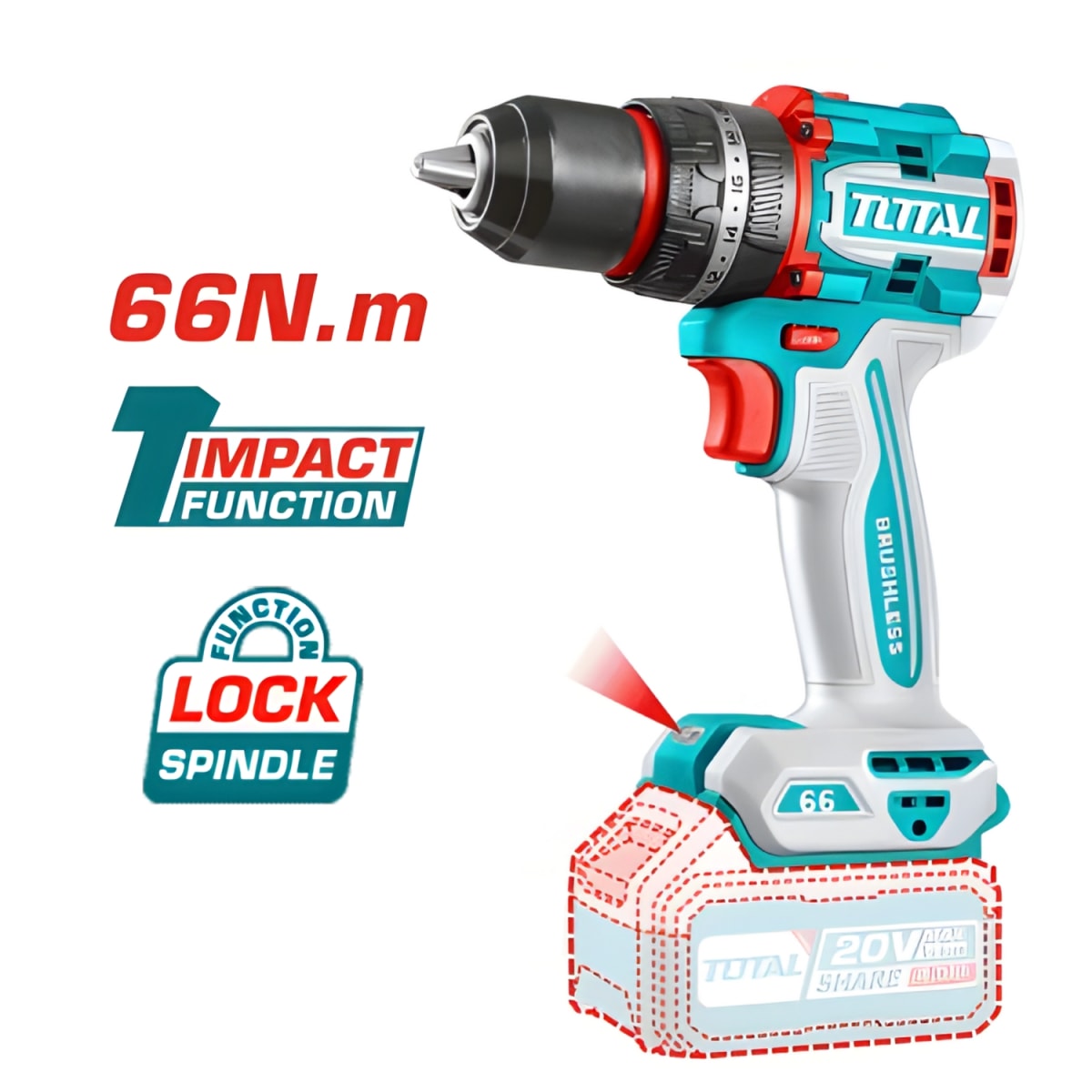 Combo Taladro Percutor 66Nm + amoladora 4½