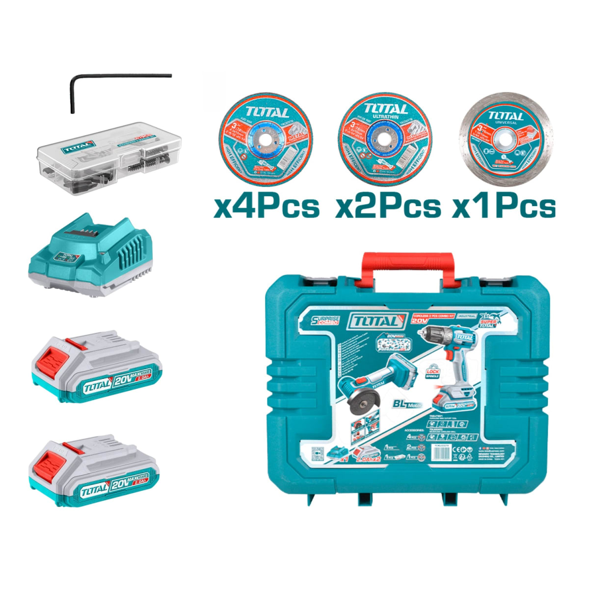 Combo Taladro 52nm + amoladora 3