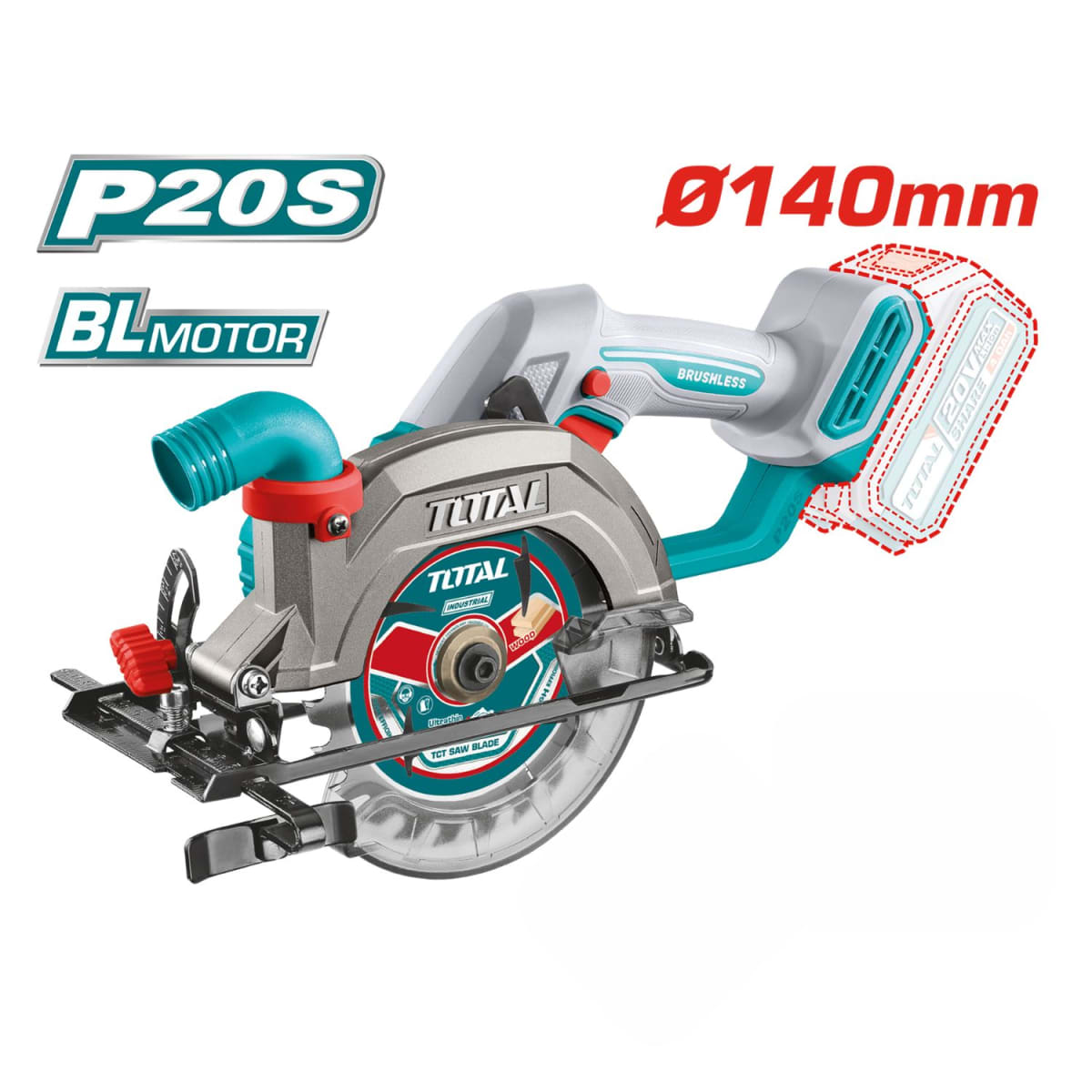 Combo industrial 9 piezas + maletín Total3