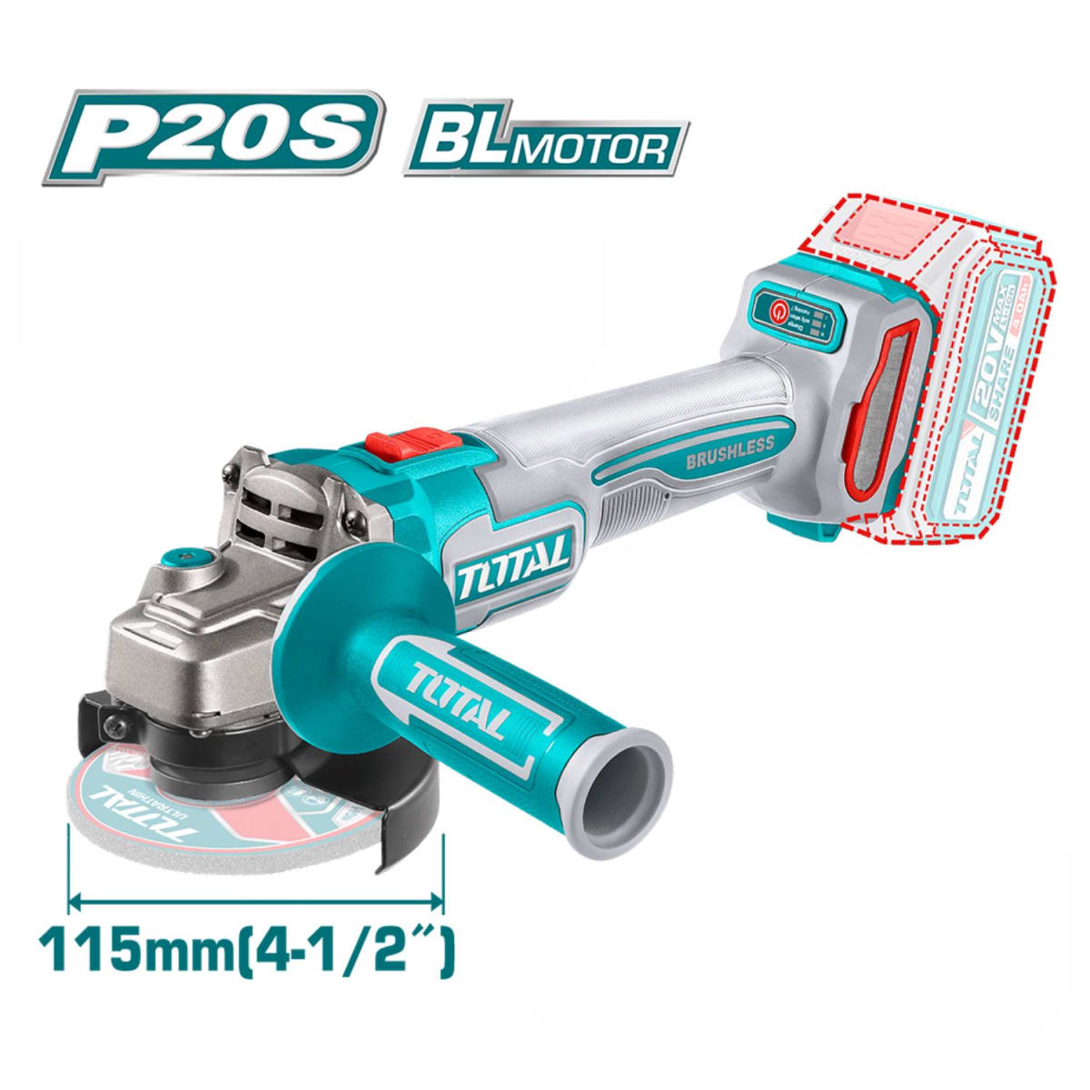 Combo industrial 9 piezas + maletín Total5