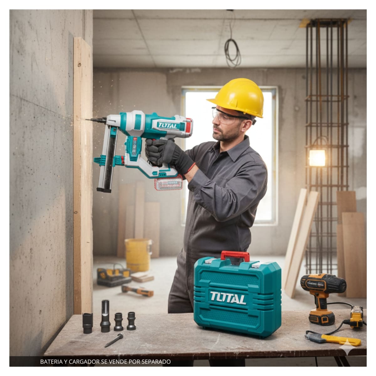 Clavadora para Concreto 15-40mm 20v (solo cabezal) Total3