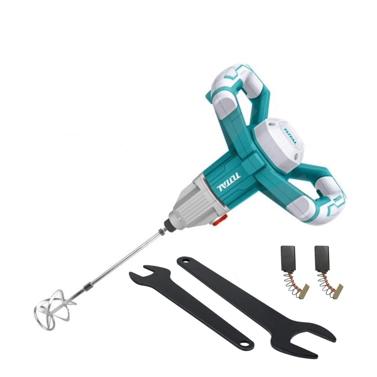 Mezcladora de cemento y pintura 1400w Total2