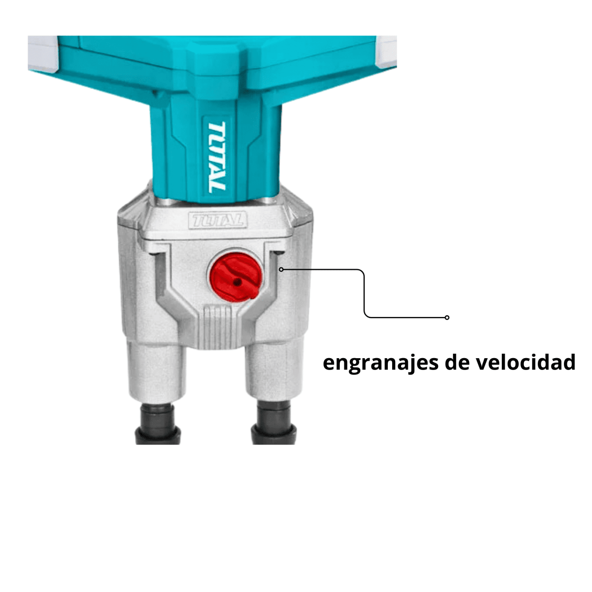 Mezcladora de cemento y pintura 1800w Total5