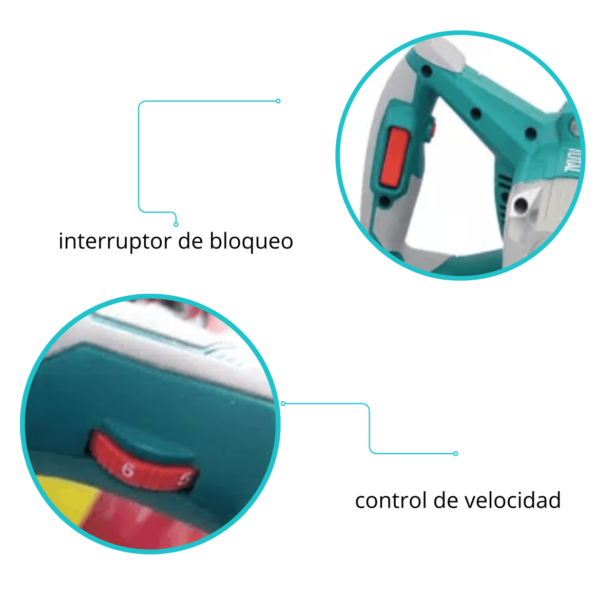 Mezcladora de cemento y pintura 1800w Total6