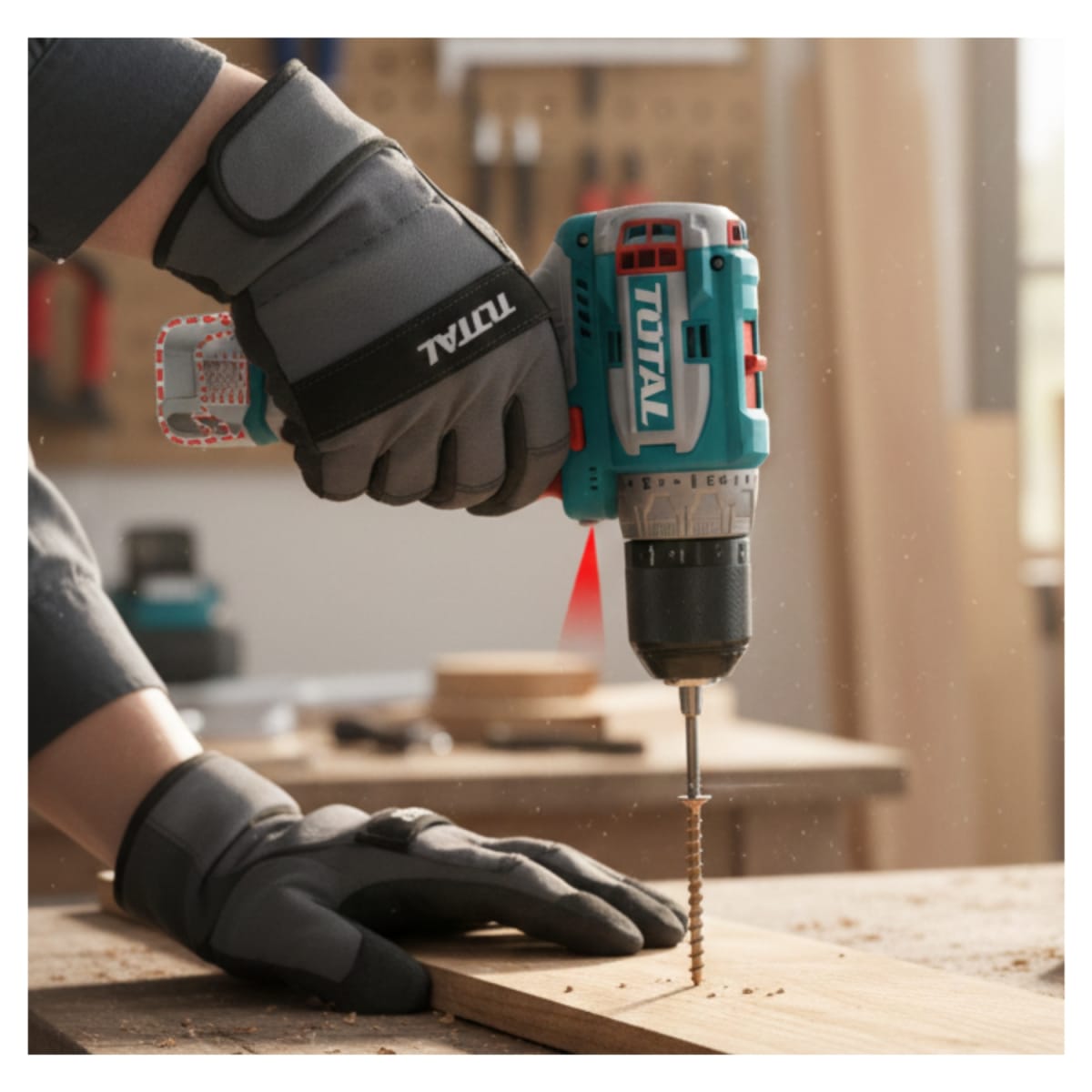 Combo 3 en 1 Taladro Atornillador 60nm + Batidoras 16v Total9