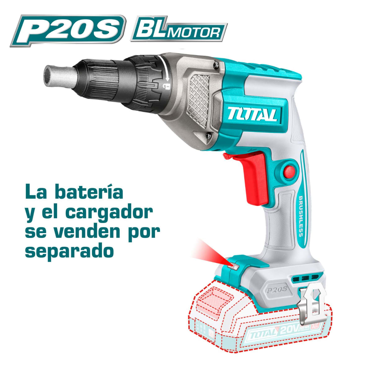 Atornillador para drywall 1/4