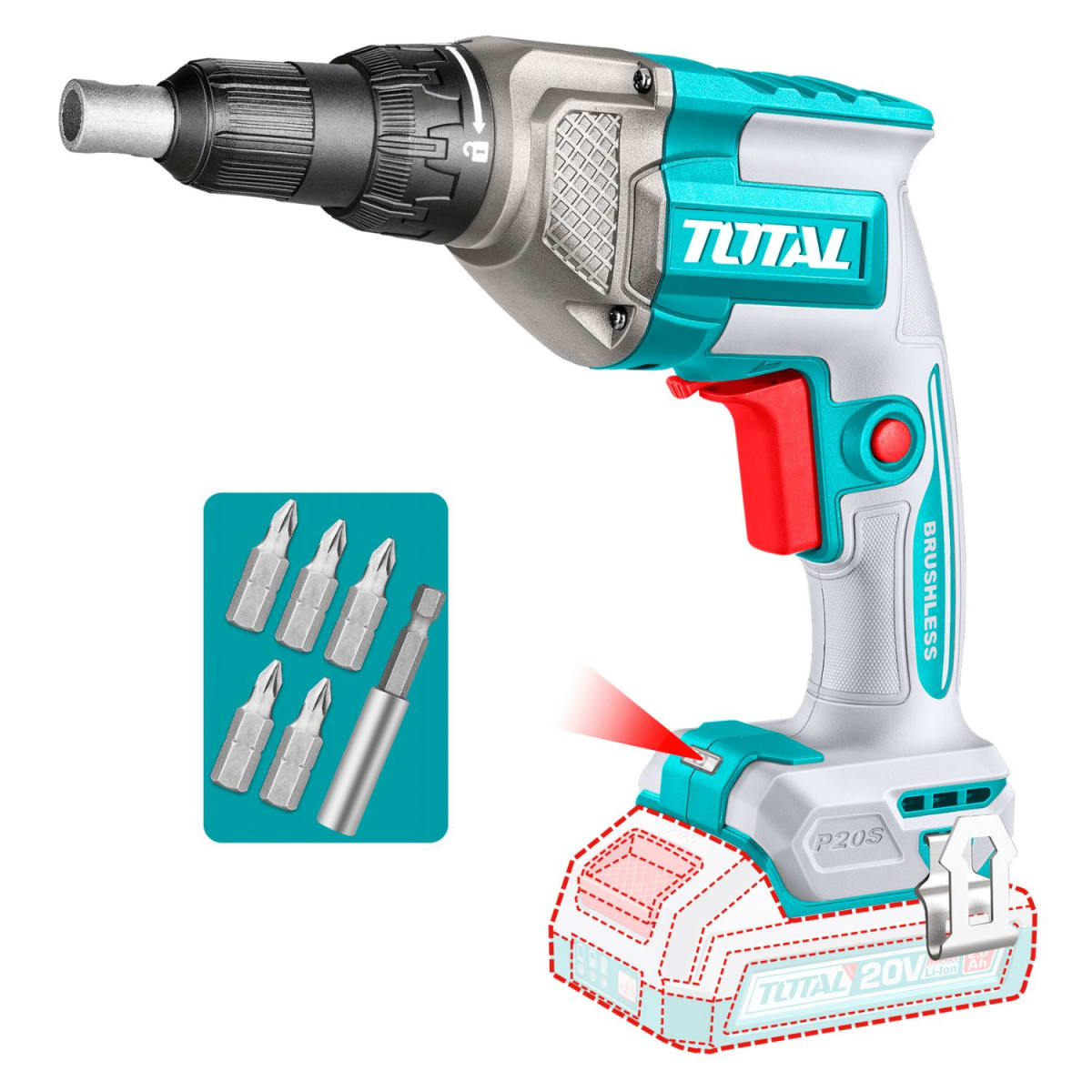 Atornillador para drywall 1/4