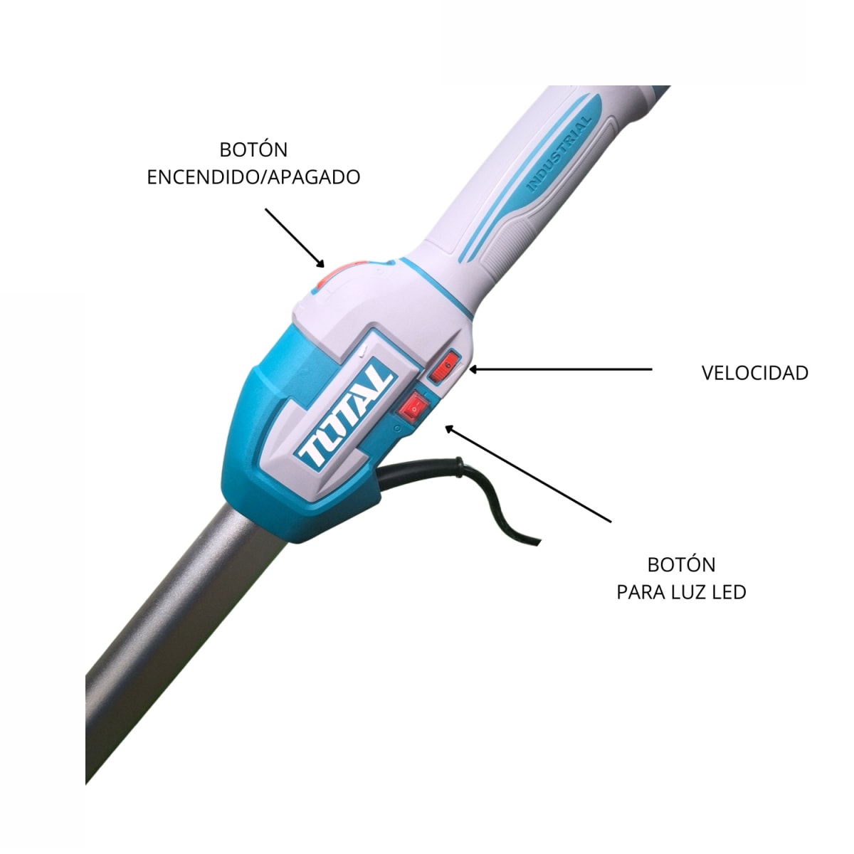 Lijadora de Pared y Techo 1050w+ Pistola de Pintar 550w Plastico Total4