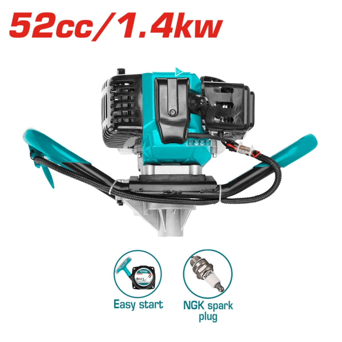 Ahoyadora a Gasolina 1.4kw 52cc + Broca Total3