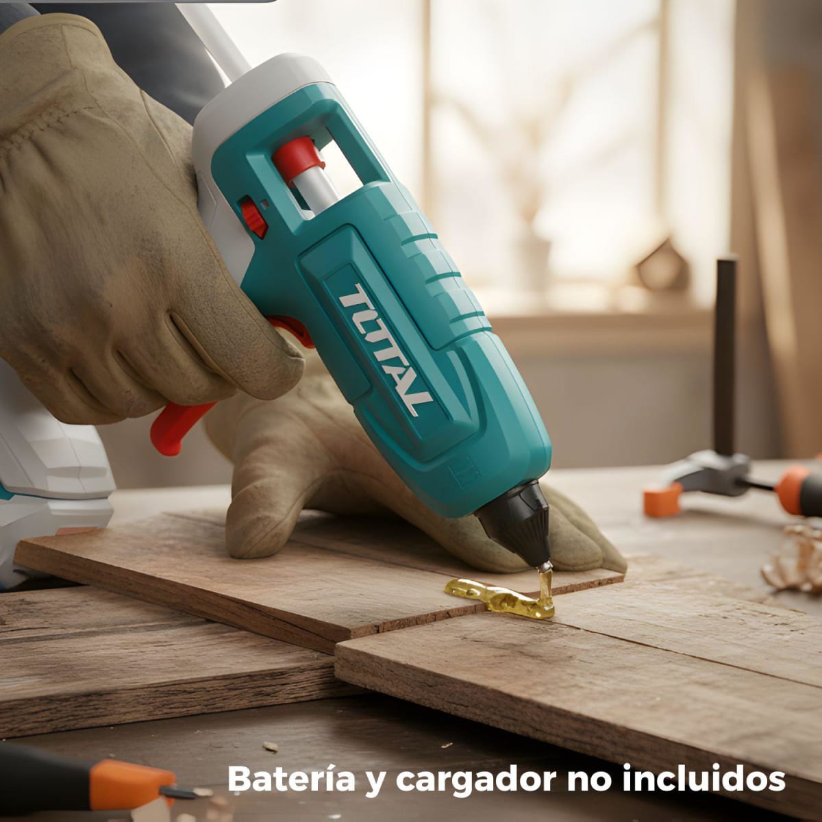 Pistola de silicona 20v no incluye batería ni cargador Total3