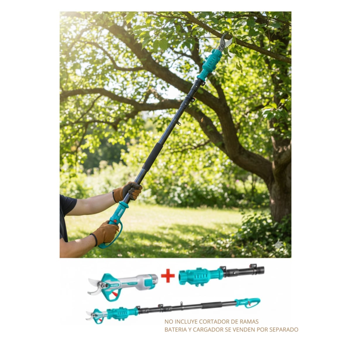 Extension Pegable para Tijera de Jardineria 16v Total4