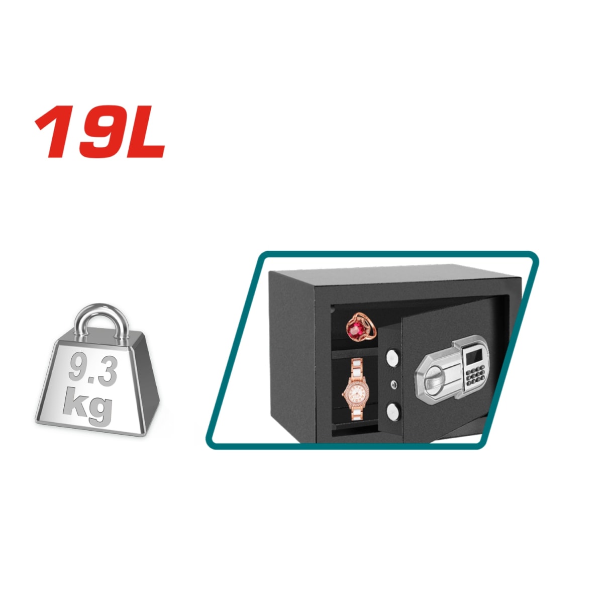 Caja Fuerte Electronica 19L Total2