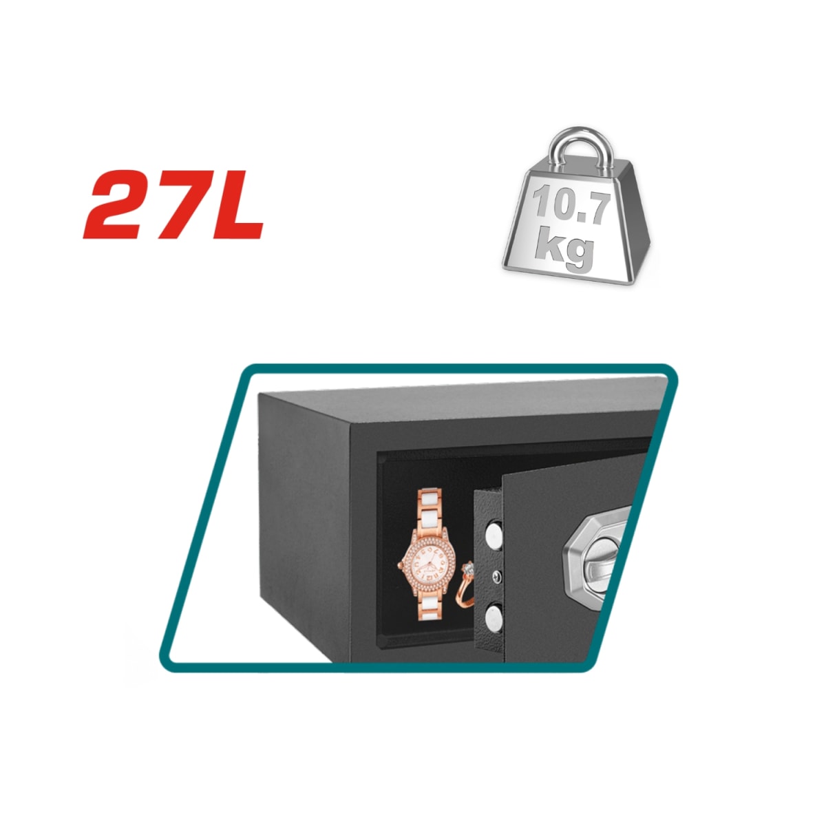 Caja Fuerte Electronica 27L Total3