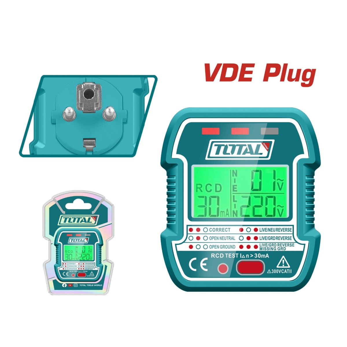 Probador de enchufe Total2